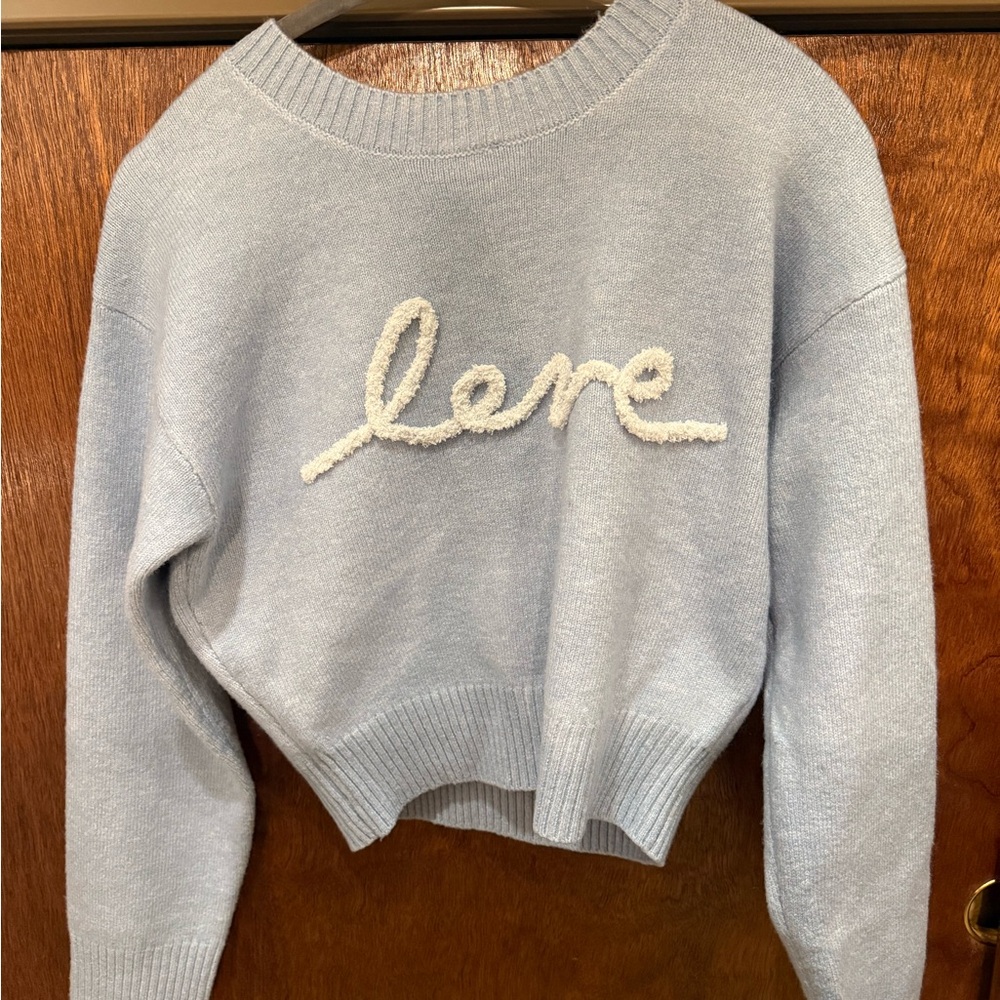 Blue “love” sweater - Picture 2 of 4